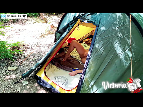 ❤️ ថតដោយកាមេរ៉ា Passionate jerk off Stranger in a tent ️ រឿងអាសអាភាស នៅពួកយើង  ️❤